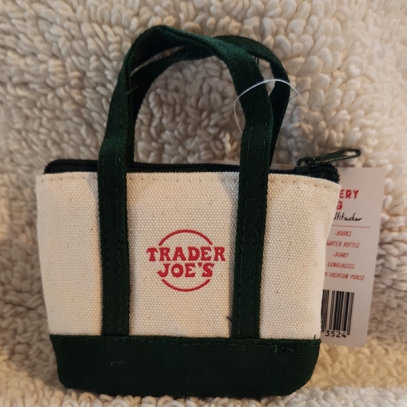 Canvas Micro Tote Bag Set - Red, Green, and Blue - Picture 4 of 8